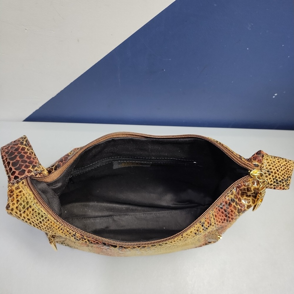Bags By Pinky Hobo Bag Womens Multi Snakeskin Genuine Leather Shoulder Strap - Picture 7 of 12